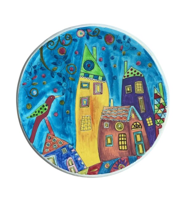 Whimsical evening wall plate